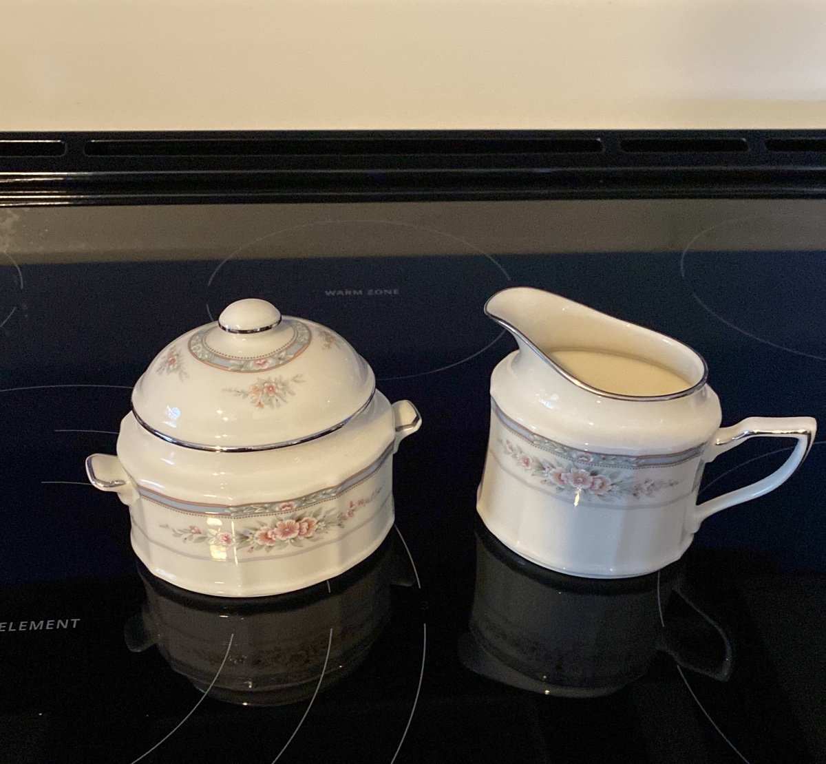 Noritake Rothschild sugar and creamer