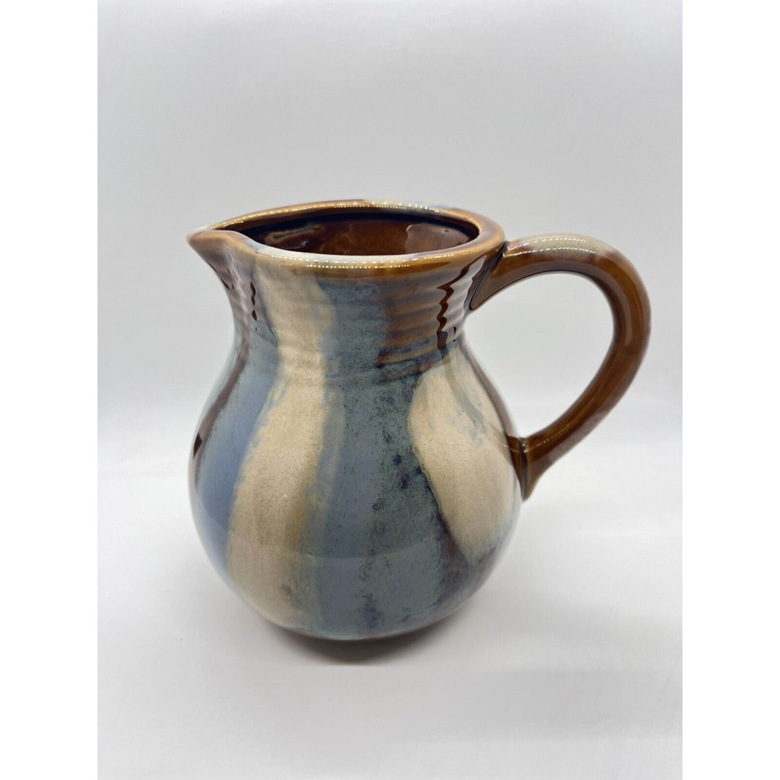 Creamer / Pitcher Drip Glaze Multicolor Thrown 6"