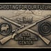 Vintage NRA Whittington Center Shooting For Our Future Cross Rifles Belt Buckle