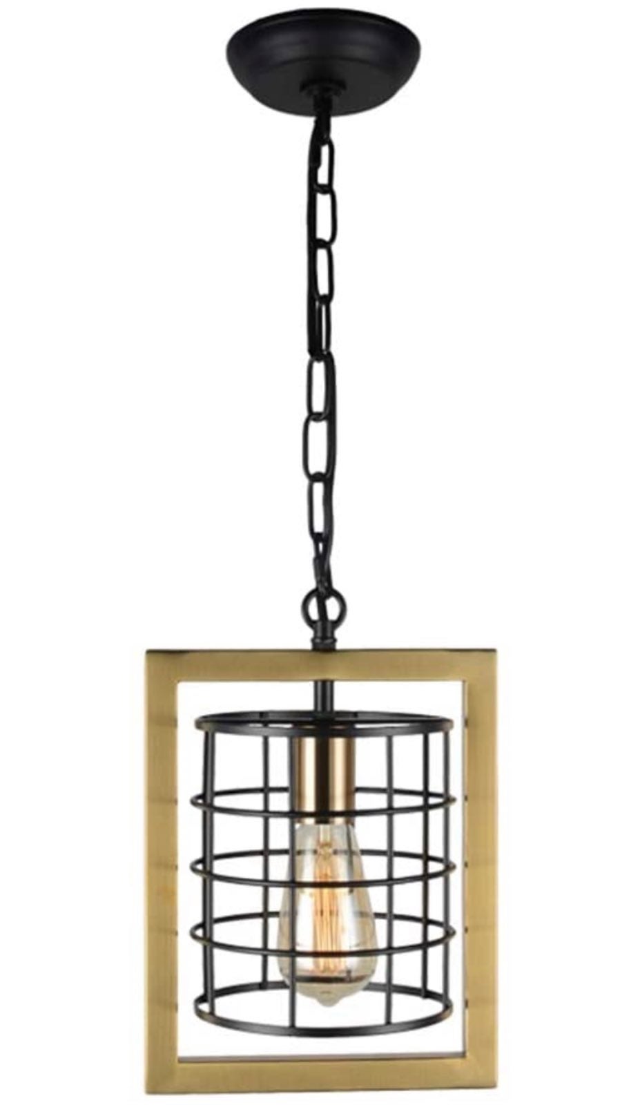 Gold and Black Kitchen Island Lighting