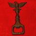 Rare vintage black cast iron eagle bottle opener