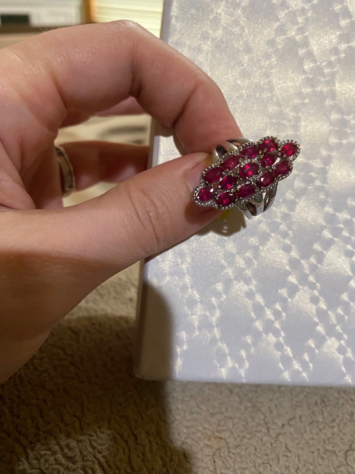 Niassa ruby sterling silver ring - sz 6