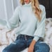 Vici Ready Set Snow Turtleneck Knit Sweater Sage NEW