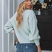Vici Ready Set Snow Turtleneck Knit Sweater Sage NEW