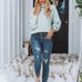 Vici Ready Set Snow Turtleneck Knit Sweater Sage NEW