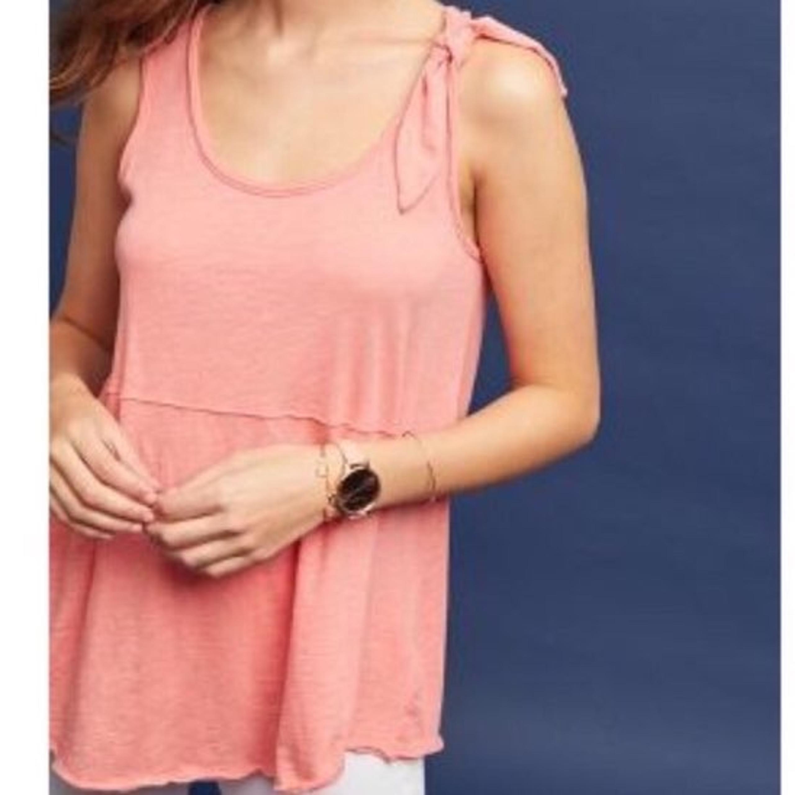 Anthropologie Pure & Good Coral Tank Top