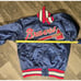 Vintage Wilson Atlanta Braves Blue Satin Jacket Size 42 USA VERY NICE CONDITION