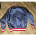 Vintage Wilson Atlanta Braves Blue Satin Jacket Size 42 USA VERY NICE CONDITION