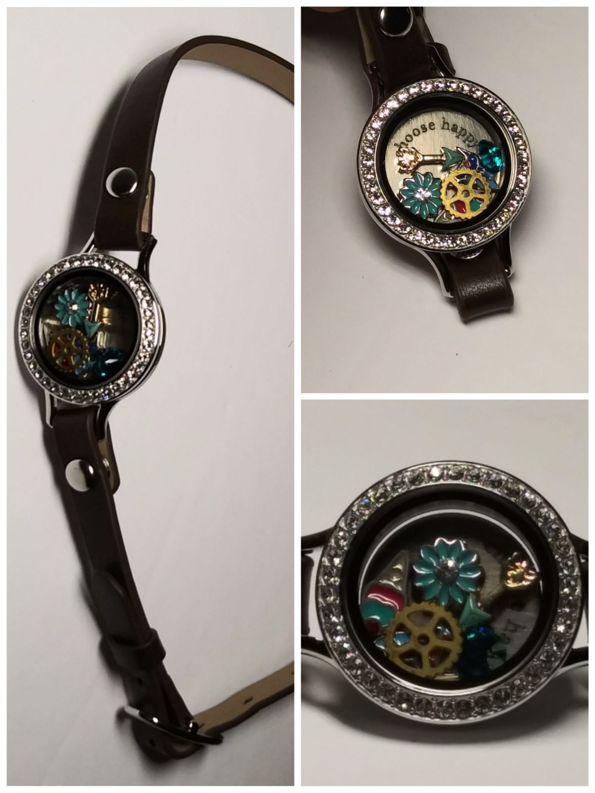 Origami Owl Pet collar with charms