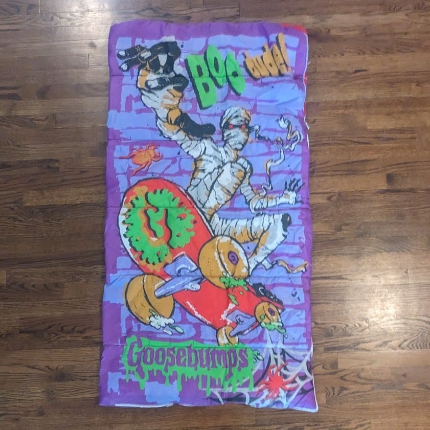 Vintage 1990s RL Stine Goosebumps Boo-Dude Sleeping Bag