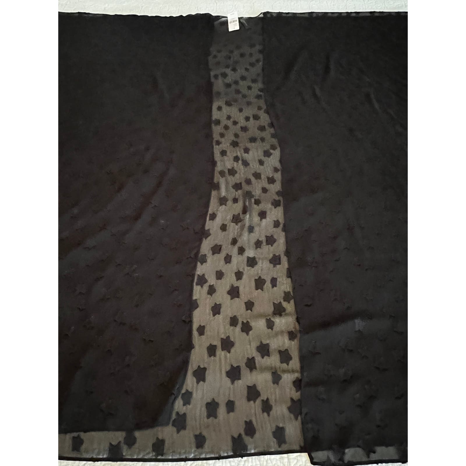 Lane Bryant Long Black Sheer Dress Swimsuit Kimono Shaw Cover Up