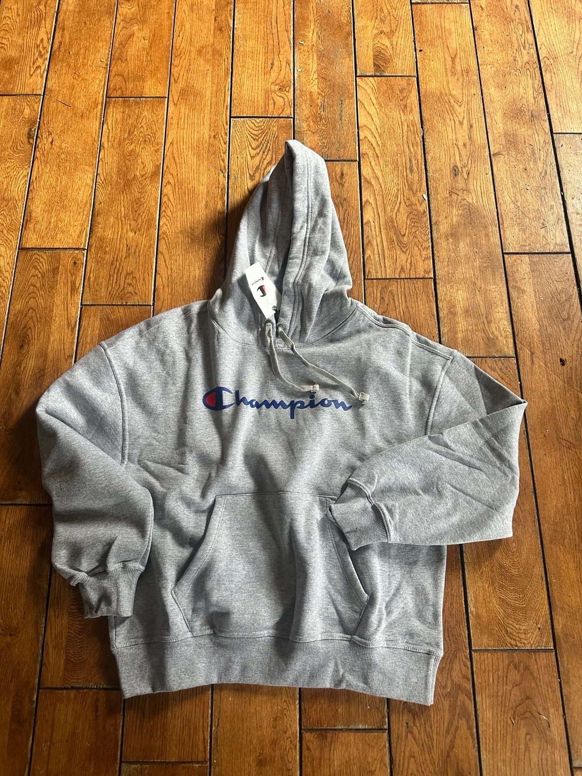 Ladies Large Champion Hoodie Grey Cotton New with Tags L