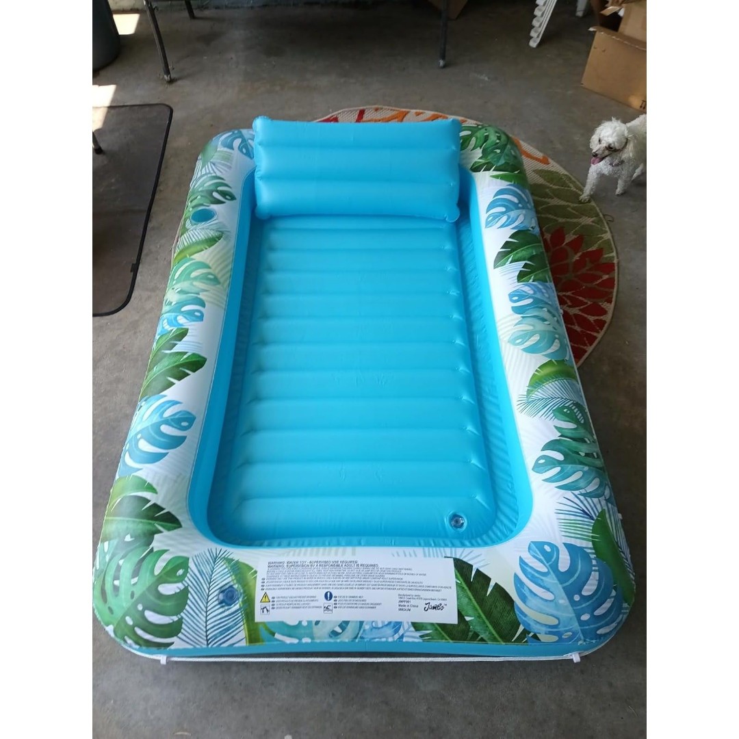 Pool Lounger Float 70 x 47 Inflatable Sun Tanning Pool Float Water Lounge Raft