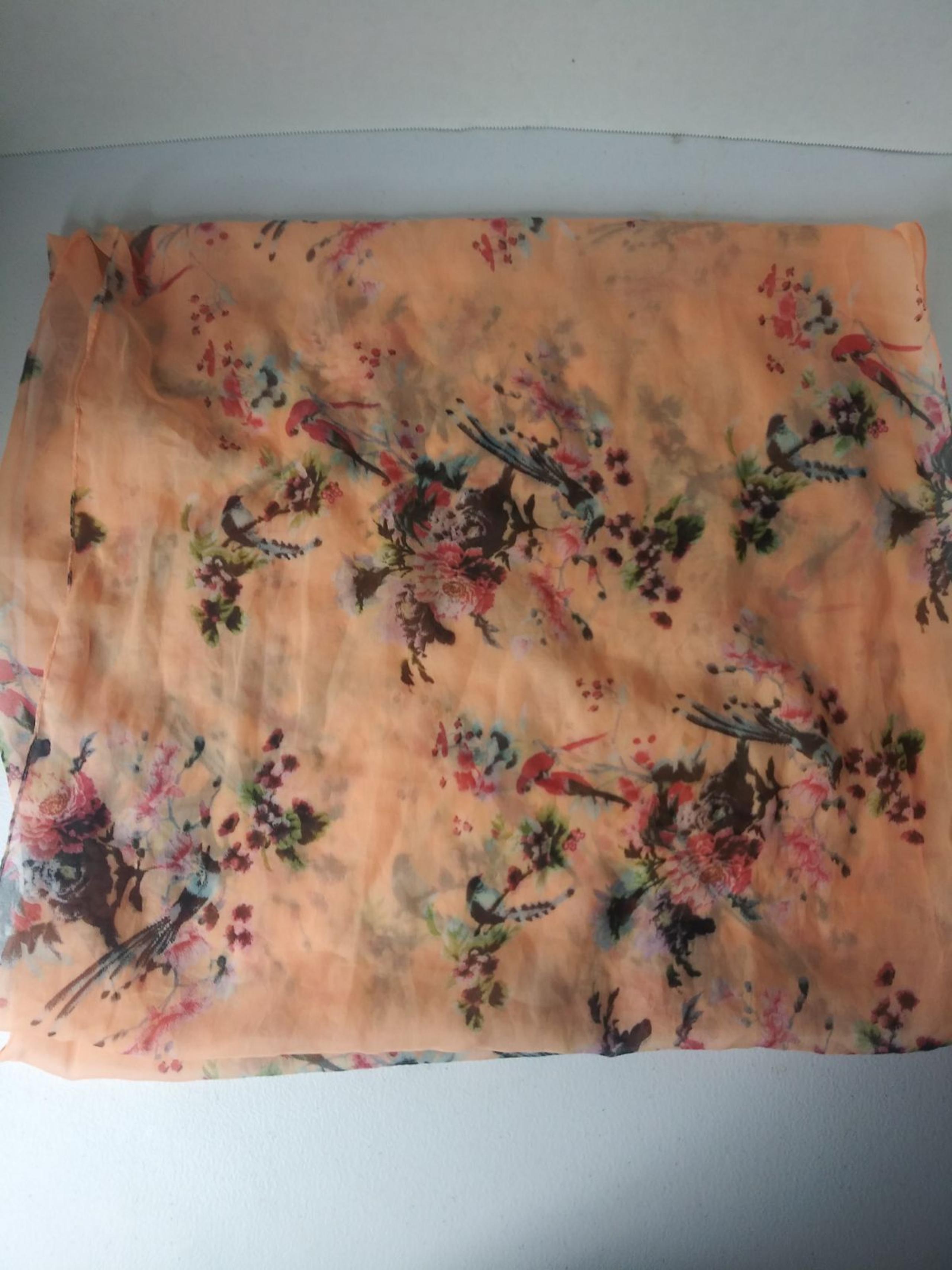 Pink Floral Infinite Scarf