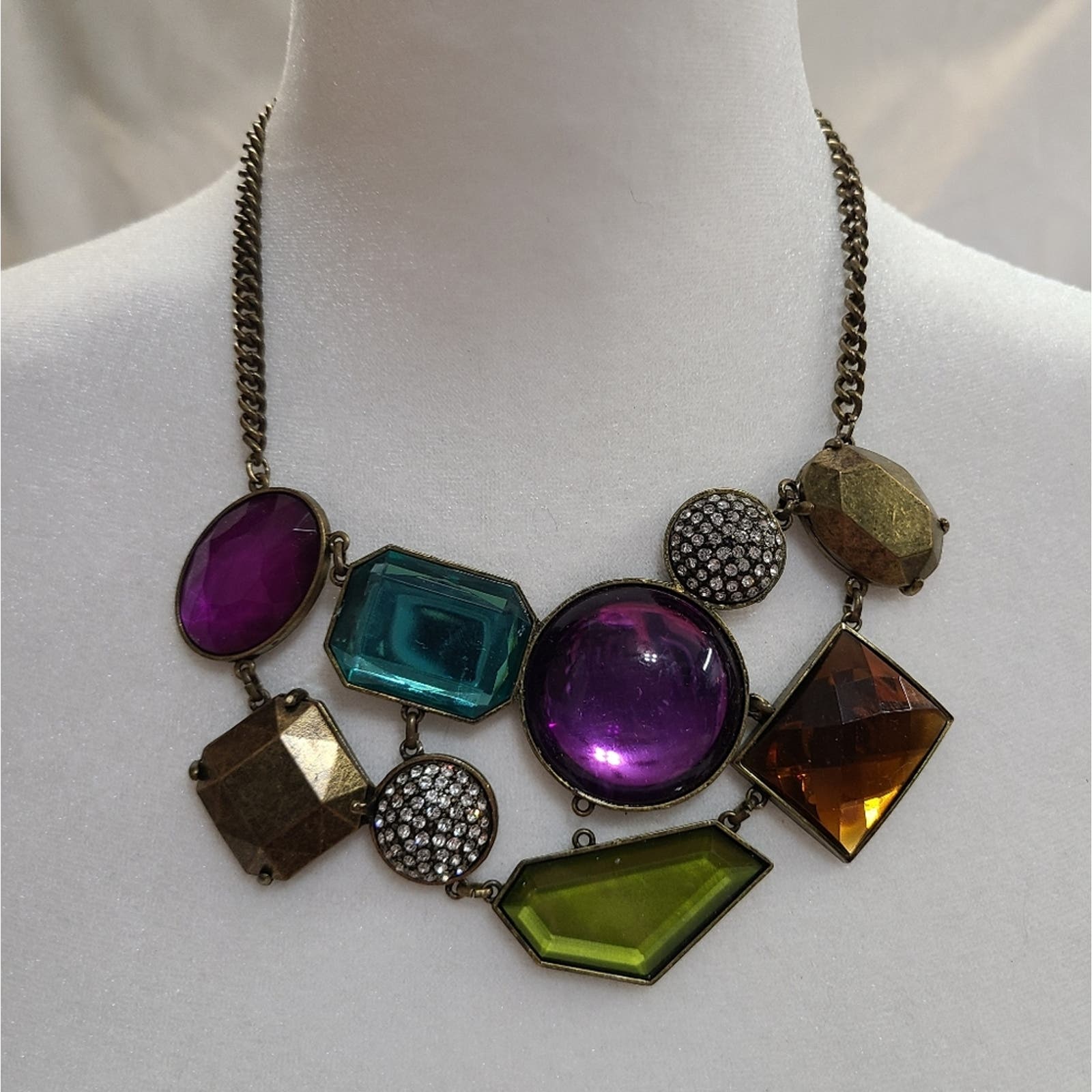 Vintage Kenneth Jay Lane Multicolored Statement Necklace