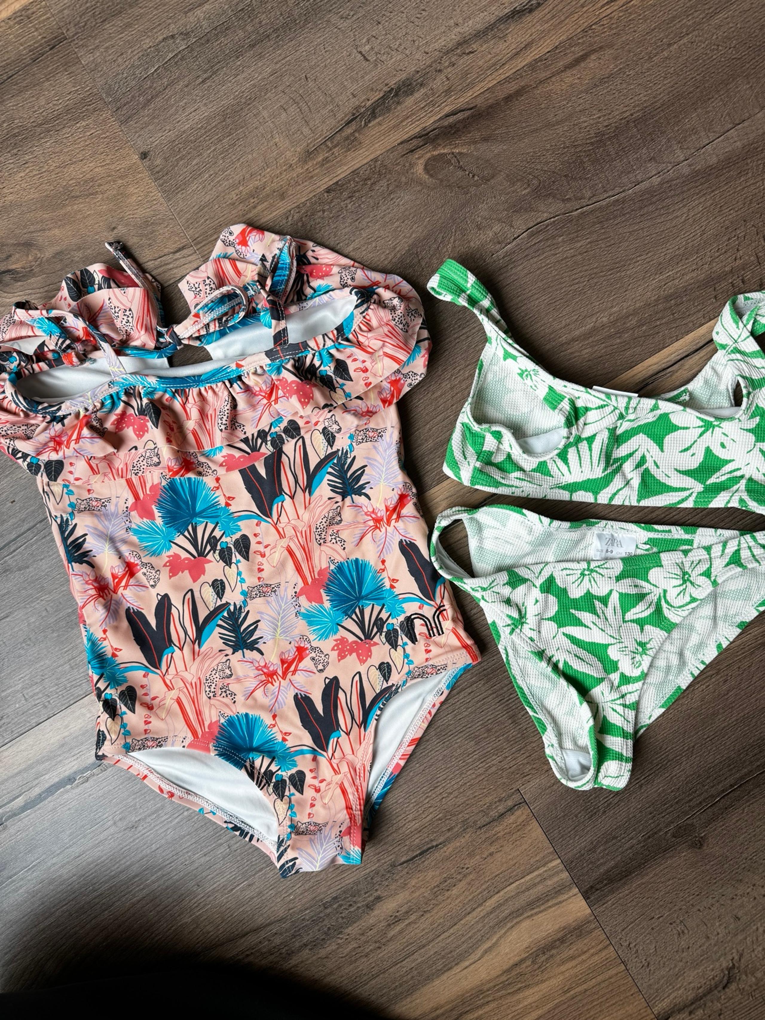 Zara and neon rebel swimsuit girls size 8