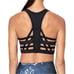 Whisper Sports Black Strappy Unique Bra Large Gym Yoga Sporty Active
