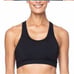 Whisper Sports Black Strappy Unique Bra Large Gym Yoga Sporty Active