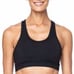 Whisper Sports Black Strappy Unique Bra Large Gym Yoga Sporty Active