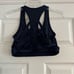 Whisper Sports Black Strappy Unique Bra Large Gym Yoga Sporty Active