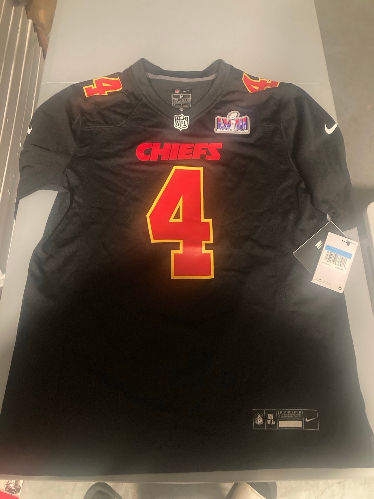 Kansas city chiefs 2024 Super Bowl rashee rice jersey size medium