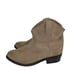 Steve Madden Autry Western Bootie Suede Leather Boots Ankle Short Womens 7 Beige