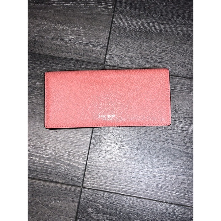 Kate Spade Bifold Wallet Coral Color