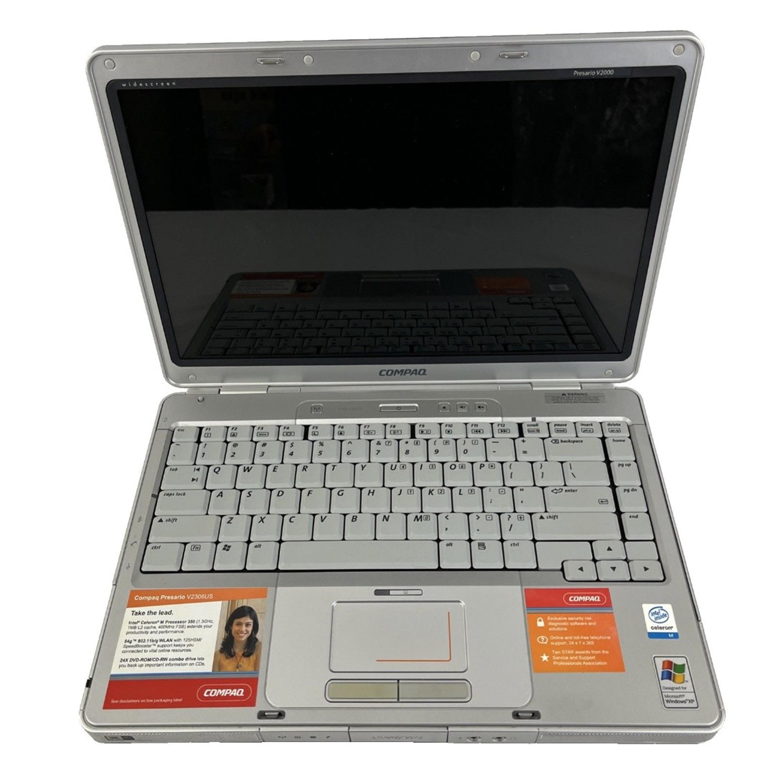 Compaq Presario V2306US Laptop Computer For Parts Repair No Charger Untested