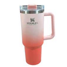 Stanley 40 oz. Travel Quencher Tumbler Mug Ombre Hot Pink Petal Coral