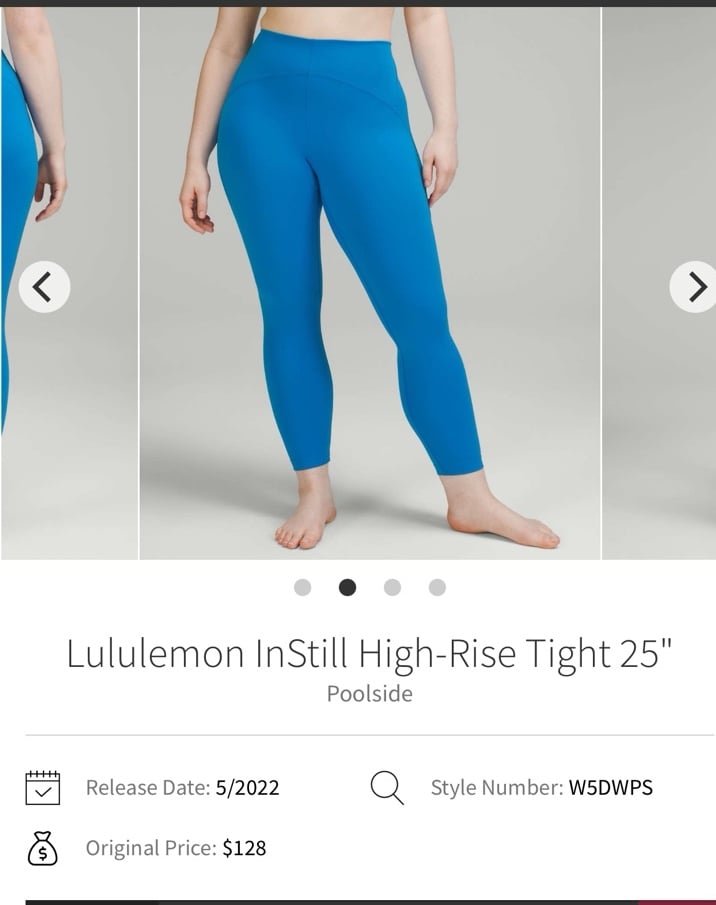 Lululemon InStill High Rise Tight 25in