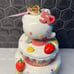 Blue Sky Hello Kitty 50th anniversary ceramic cake cookie jar