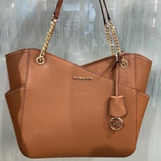Michael Kors Jet Set Travel Large Chained Tote Shoulder Bag MK Luggage NWT