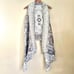 Quagga Green Label Southwestern Fringe Sweater Vest Tan Gray One Size