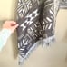 Quagga Green Label Southwestern Fringe Sweater Vest Tan Gray One Size