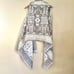 Quagga Green Label Southwestern Fringe Sweater Vest Tan Gray One Size