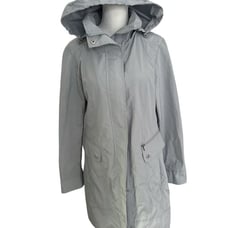 Cole Haan Wind/Rain Jacket-Worn Once-Mint Cond.- Grey - Women's SM. - Packable