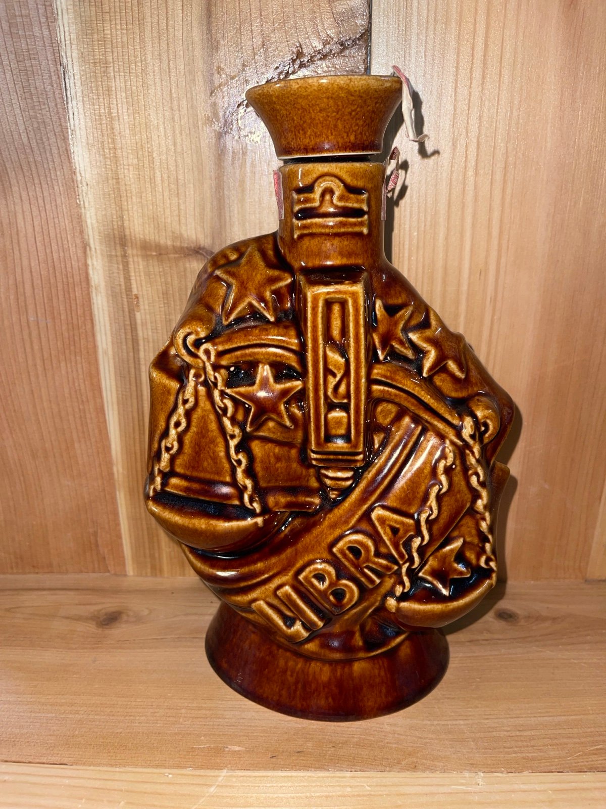 Rare Antique Zodiac Series 1970 Libra/Aries Decanter