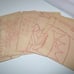 Lot of 20 PAGES OF PRESTAMPED PAPER SQUARES FOR EMBROIDERY CROCHET QUILTING C1