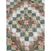 Floral pieced tied quilt pink Trip Around the World 1shabby chic lap blanket 36