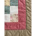 Floral pieced tied quilt pink Trip Around the World 1shabby chic lap blanket 36