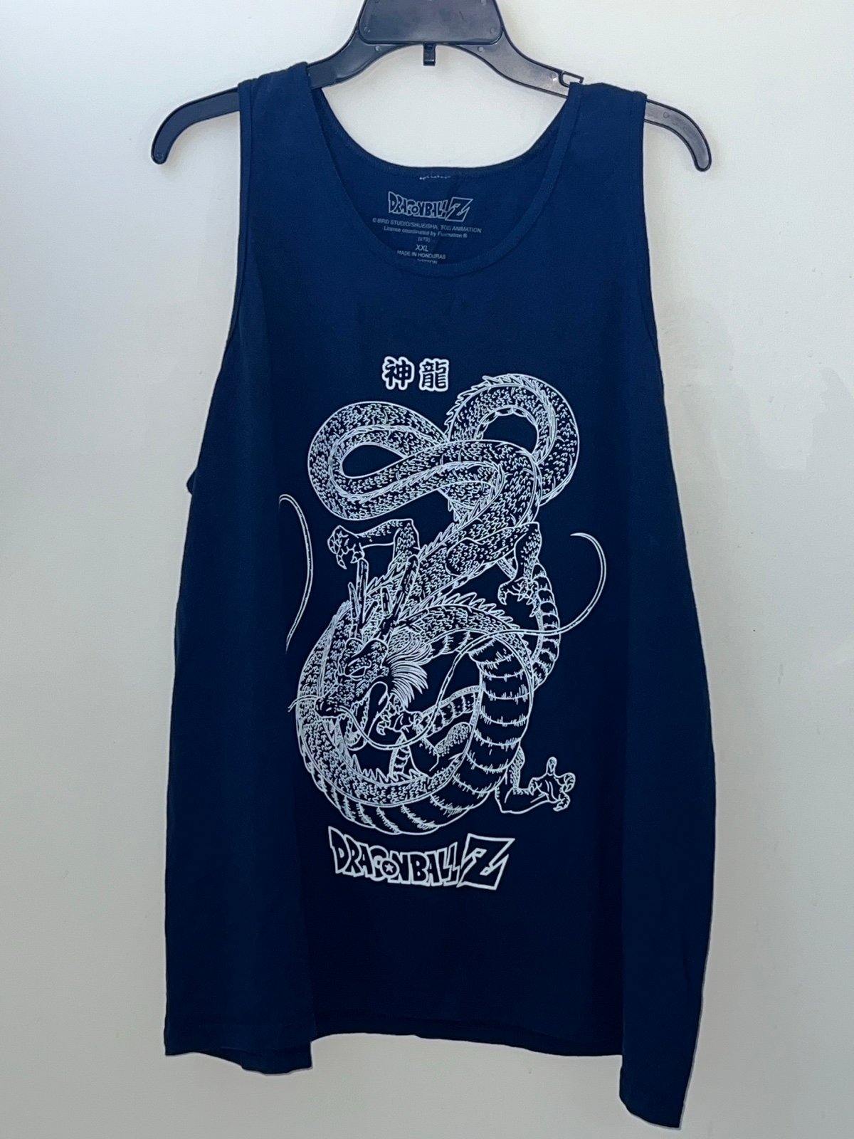 DRAGONBALL SHENRON/SHENLONG DRAGON DARK BLUE TANK 2XL
