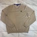 FootJoy FJ 1857 100% Cashmere Sweater Pullover V Neck Tan Medium M