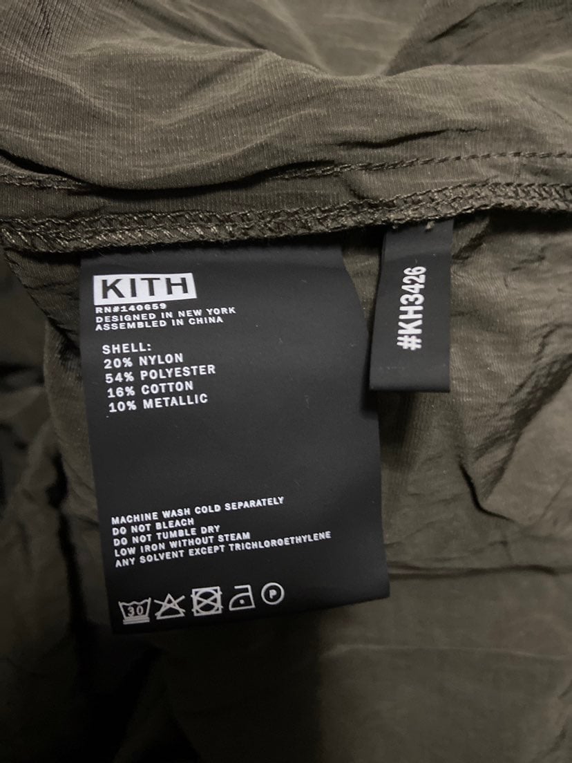 Kith L/S Crinkle Nylon Johnson Crewneck- Crewneck