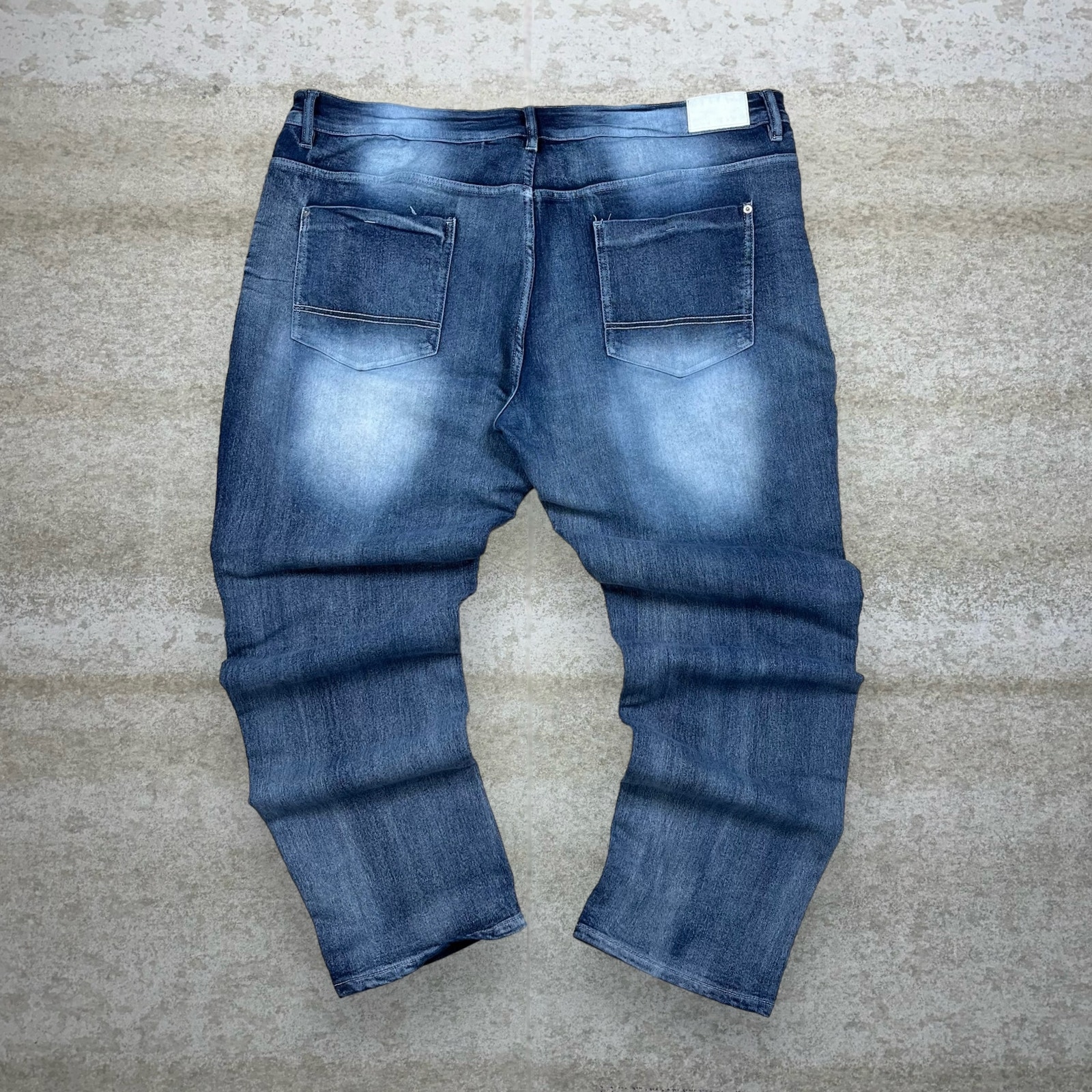Vintage Skater Wide Leg Jeans South Pole Dark Wash Baggy Denim Rap Style Art Y2K