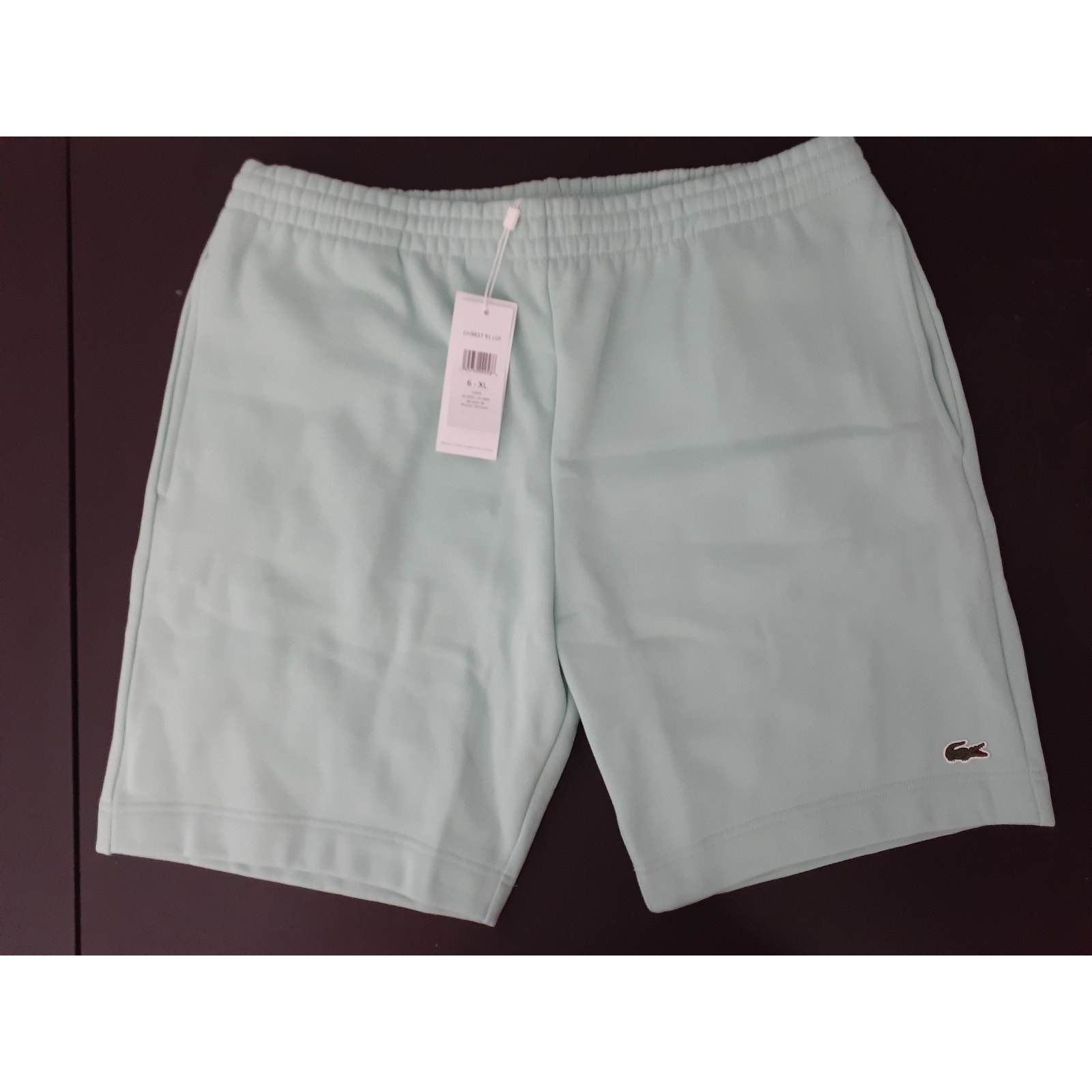 Lacoste Men's Organic Brushed Cotton Fleece Shorts XL Pastille Mint