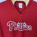 Vintage Majestic Phillies Jersey XL PULLOVER VNECK JERSEY RED Made in USA