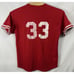 Vintage Majestic Phillies Jersey XL PULLOVER VNECK JERSEY RED Made in USA