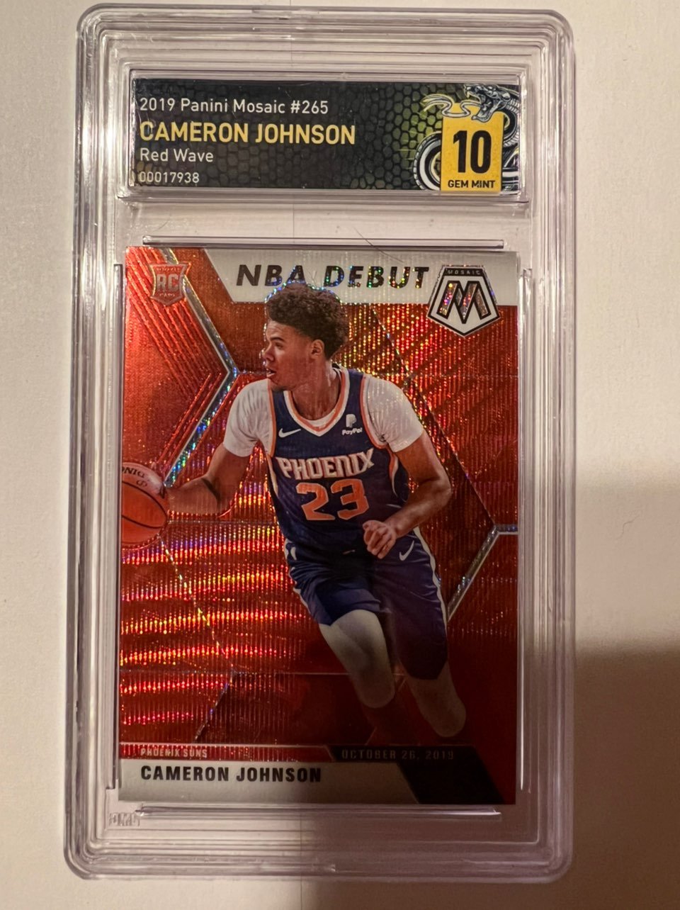 Cam Johnson Rookie Mosaic Red Wave