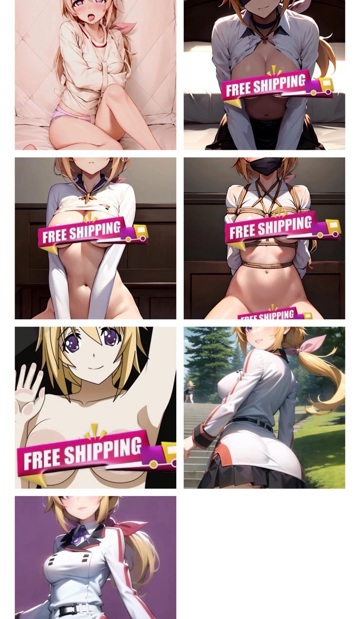 Bundle 7 of Charlotte Dunois waifu lewd 4x6 photo prints