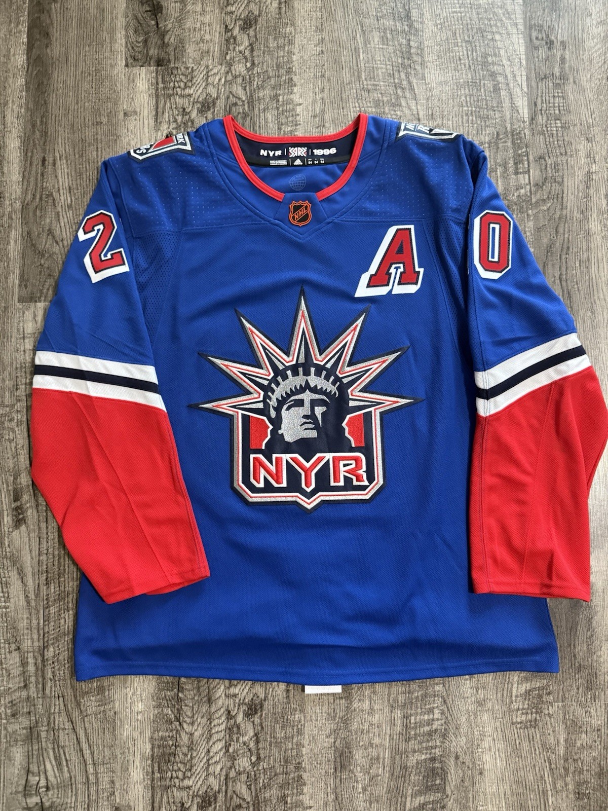 Chris Kreider New York Rangers Reverse Retro 2.0 Jersey Adidas Men’s Size 54
